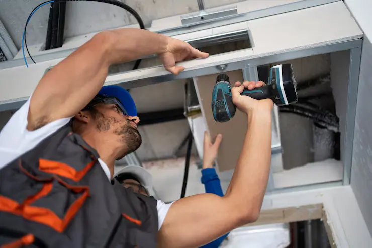 UV light installation in ducts